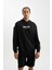 Fit Siyah NBA Brooklyn Nets Comfort Fit Kapüşonlu Sweatshirt C9252AX24AU 5
