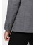 Dokulu Siyah Renk Slim Fit Mono Yaka Erkek Ceket 5