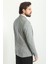 Kareli Lacivert Renk Slim Fit Mono Yaka Keten Erkek Ceket 5