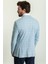 Ekoseli Mavi Renk Slim Fit Mono Yaka Erkek Ceket 4
