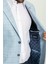 Ekoseli Mavi Renk Slim Fit Mono Yaka Erkek Ceket 5