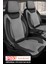 Seat Cordoba Uyumlu Tam Set Pro Lüks Oto Koltuk Kılıfı Deri ve Kabartmalı Özel Kumaş Siyah 1