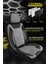 Citroen C1 Uyumlu Tam Set Pro Lüks Oto Koltuk Kılıfı Deri ve Kabartmalı Özel Kumaş Siyah 2