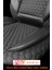 Citroen C1 Uyumlu Tam Set Pro Lüks Oto Koltuk Kılıfı Deri ve Kabartmalı Özel Kumaş Siyah 4