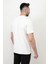 Beyaz Baskısız Erkek T-Shirt O Yaka Regular Fit T-Shirt 2407 3