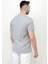 Açık Gri Baskısız Erkek T-Shirt O Yaka Regular Fit T-Shirt 2407 3