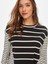 Çizgi Kombinli Uzun Kol T-Shirt 69558 4