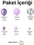 Balon Seti Krom Mor-Lila-Krom Gümüş 60 Lı Balon Zinciri Seti 2