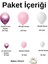 Balon Seti Krom pembe-Pembe-Beyaz 100 Lü Balon Zinciri Seti 2