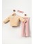 Güpür Yaka Detaylı Kız Bebe Taytlı takım - Pembe 2