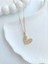 Çelik Gold Kalp Kadın Kolye - Golden Heart 2