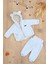 Erkek Bebek Peluş 2 Li Kapişonlu Takım Seti STL6782 1