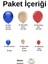 Balon Seti Lacivert-Sütlü Kahve-Deep Red 100 lü Balon Zinciri Seti 2