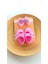 Vavbaby Barbie Pink - Pembe Kız Bebek Bandana ve Ayakkabı 0-6 Ay Şirin Sevimli Rahat Yumuşak Taban 3