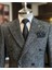 Italyan Stil Slim Fit Kruvaze Torba Cep Erkek Ceket Siyah T11259 2