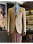 Italyan Stil Slim Fit Kazayağı Desen Erkek Ceket Kahverengi T12626 1