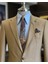 Italyan Stil Slim Fit Kazayağı Desen Erkek Ceket Kahverengi T12626 2
