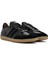 Kadın Siyah Bağcıklı Deri Sneaker 24WFD360714 3