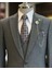 İtalyan Stil Ceket Yelek Pantolon Takım Elbise Gri T12805 2