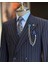 İtalyan Stil Kruvaze Çizgili Ceket Pantolon Takım Elbise Lacivert T12902 4