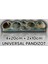 Universal Pandizot 4X20 CM+2X10 Uyumlu Pandizot Özel Boyalı Siyah 1