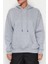 Üç İplik Kapüşonlu Sweatshirt Melanj Gri 1