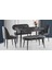 Gri Kapitoneli Yemek Masası Takımı 1