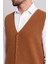 Dokulu Slim Fit Triko Erkek Yelek 2
