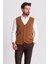 Dokulu Slim Fit Triko Erkek Yelek 3