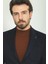Düz Lacivert Slim Fit Torba Cep Mono Yaka Premium Yün Erkek Ceket 2