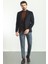 Düz Lacivert Slim Fit Torba Cep Mono Yaka Premium Yün Erkek Ceket 3