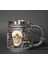 Kuru Kafa Iskelet Steampunk Kupa Bardak 3 Boyutlu Kabartmalı 1