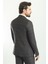 Ekoseli Kahverengi Slim Fit Mono Yaka Yün Erkek Takım Elbise 5