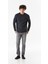 Yazı Baskılı Bisiklet Yaka Sweatshirt 2