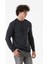 Yazı Baskılı Bisiklet Yaka Sweatshirt 4