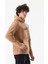 Yazı Nakışlı Kanguru Cepli Kapüşonlu Polar Sweatshirt 4