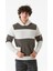 Renk Bloklu Kanguru Cepli Kapüşonlu Sweatshirt 4