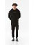 Yazı Baskılı Bisiklet Yaka Sweatshirt 2