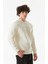 Kabartma Baskılı Bisiklet Yaka Sweatshirt 1