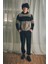 Renk Bloklu Kapüşonlu Kanguru Cepli Polar Sweatshirt 2