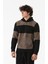 Renk Bloklu Kapüşonlu Kanguru Cepli Polar Sweatshirt 5
