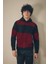 Renk Bloklu Kapüşonlu Kanguru Cepli Polar Sweatshirt 1