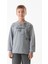 Freedom Baskılı Bisiklet Yaka Erkek Çocuk Sweatshirt 1