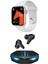 Watch 8 Akıllı Saat ve K55 Işıklı Oyuncu Bluetooth Kulaklık Kampanya Seti 2