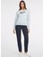 Jeans Bisiklet Yaka Desenli Mavi Kadın Sweatshırt Gj Cn Reg Guess J Sc - Organıc Co/p 1