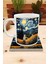 Kediler ve Sanat/van Gogh Yıldızlı Gece The Starry Night Set 8 - Standart Kupa-Taş Bardak Altlığı 2 1