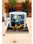 Kediler ve Sanat/van Gogh Yıldızlı Gece The Starry Night Set 9 - T Kulplu Fincan Kupa-Taş Bardak Altlığı 2 1
