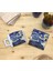 Kediler ve Sanat/van Gogh Yıldızlı Gece The Starry Night Set 4 - Fincan Kupa-Taş Bardak Altlığı 7 2