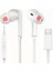 Çalıştır Type-C Kulakiçi Kablolu Kulaklık Mikrofonlu Iphone 15 Pro Max S24 Ultra Uygun Kulaklık (Beyaz) 1