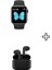 Apple Iphone 11,12 Pro Max Uyumlu Watch 6 Series Akıllı Saat + Siyah Pro5 Bluetooth Kulaklık 1